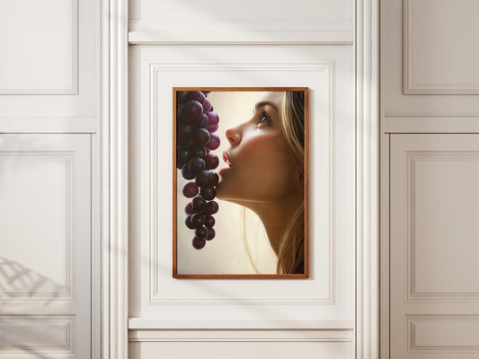 Sensual Grape Art Print