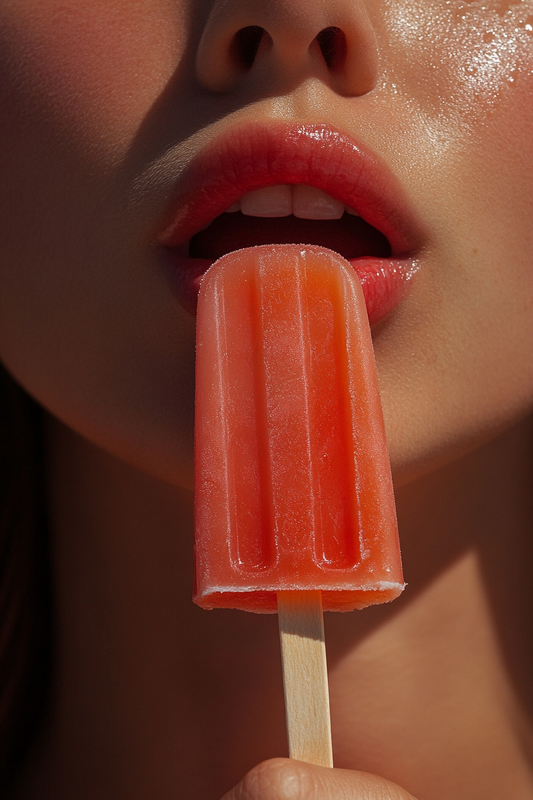 Popsicle Lips Art Print