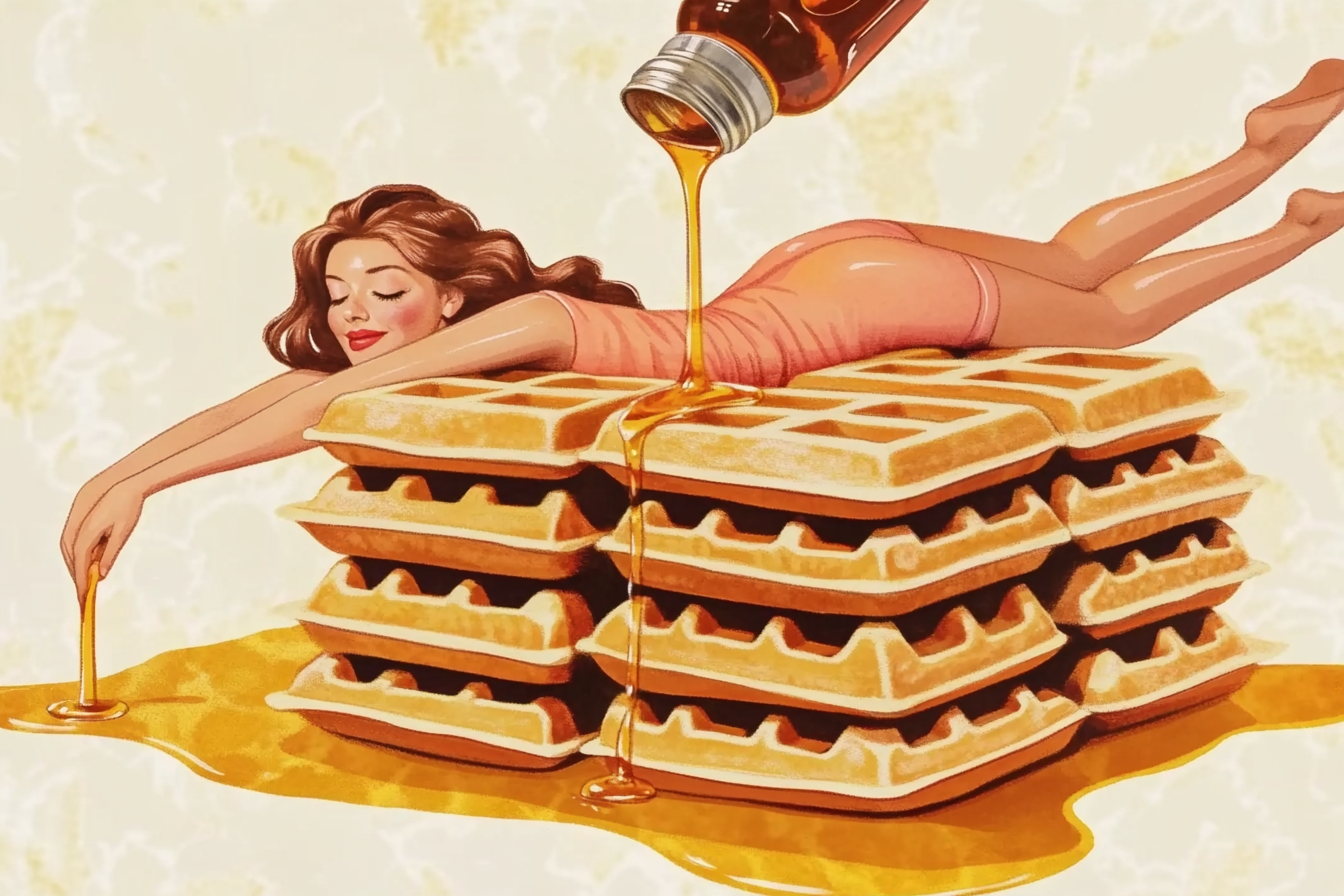Waffle Woman Art Print