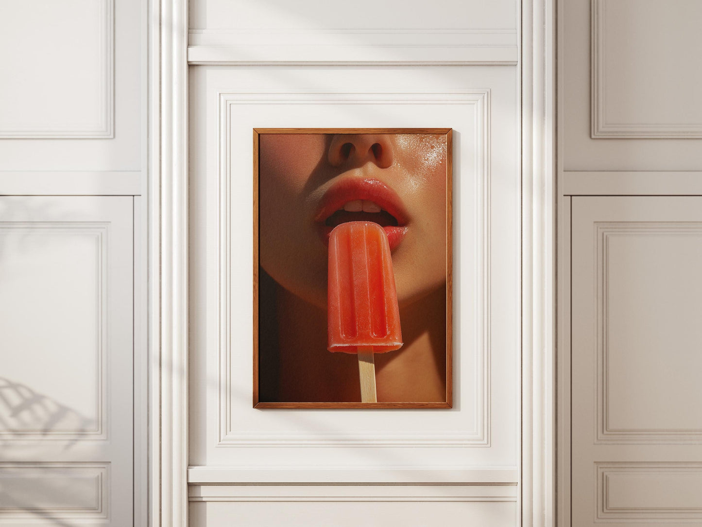 Popsicle Lips Art Print