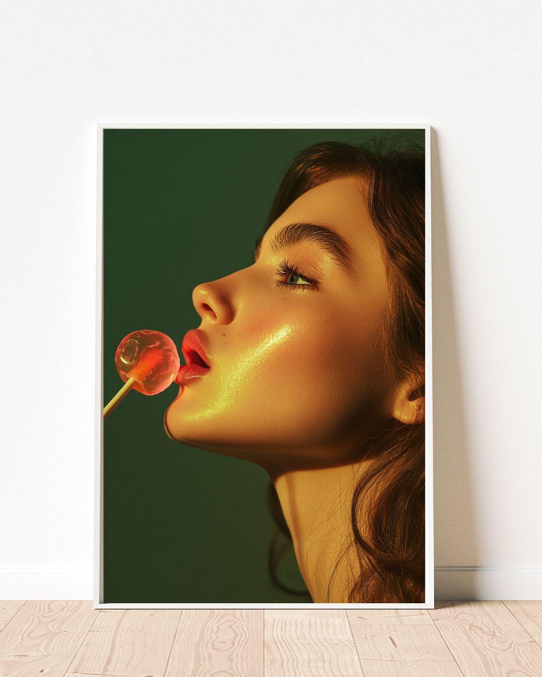 Lollipop Lips Art Print