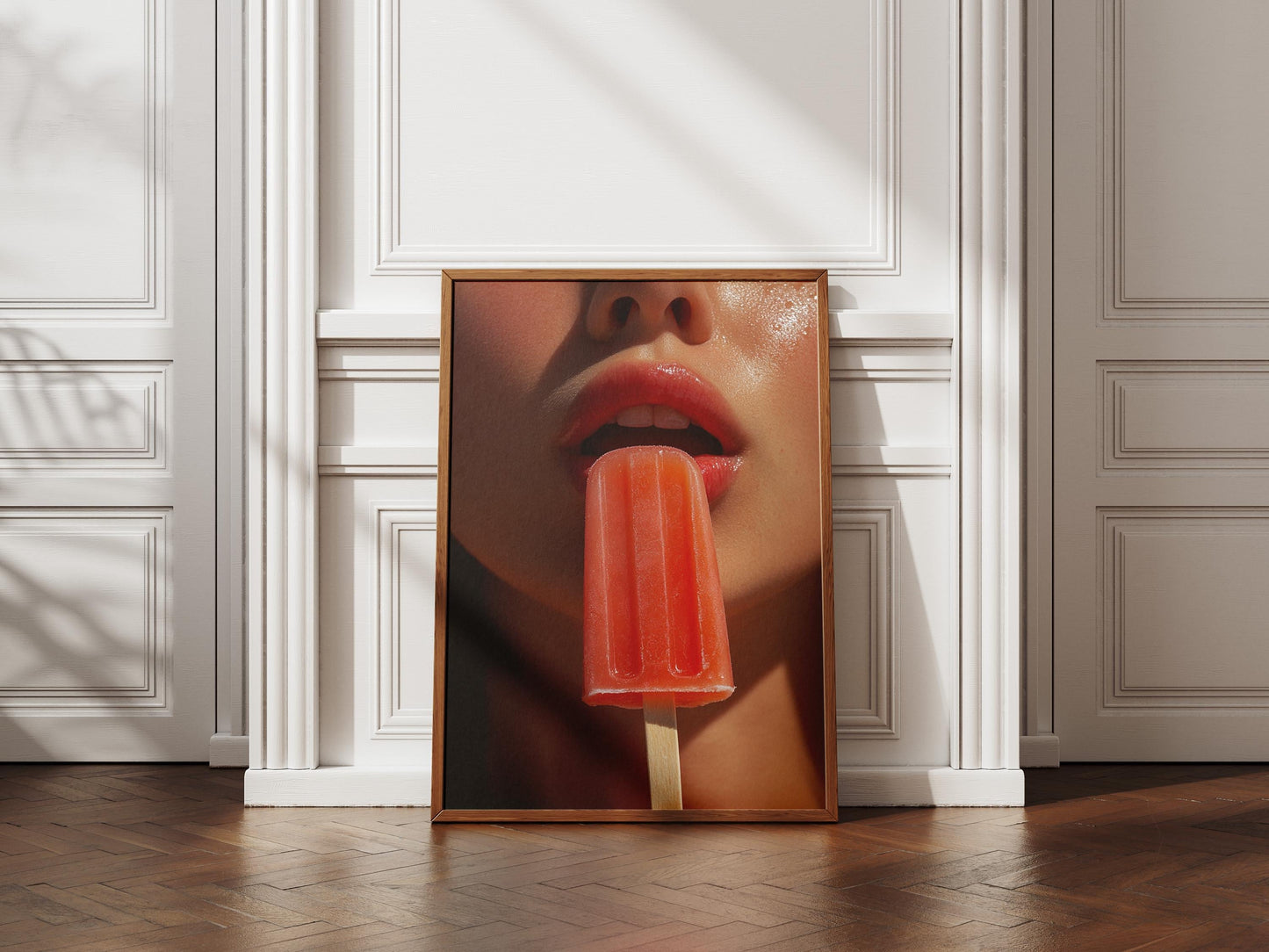 Popsicle Lips Art Print
