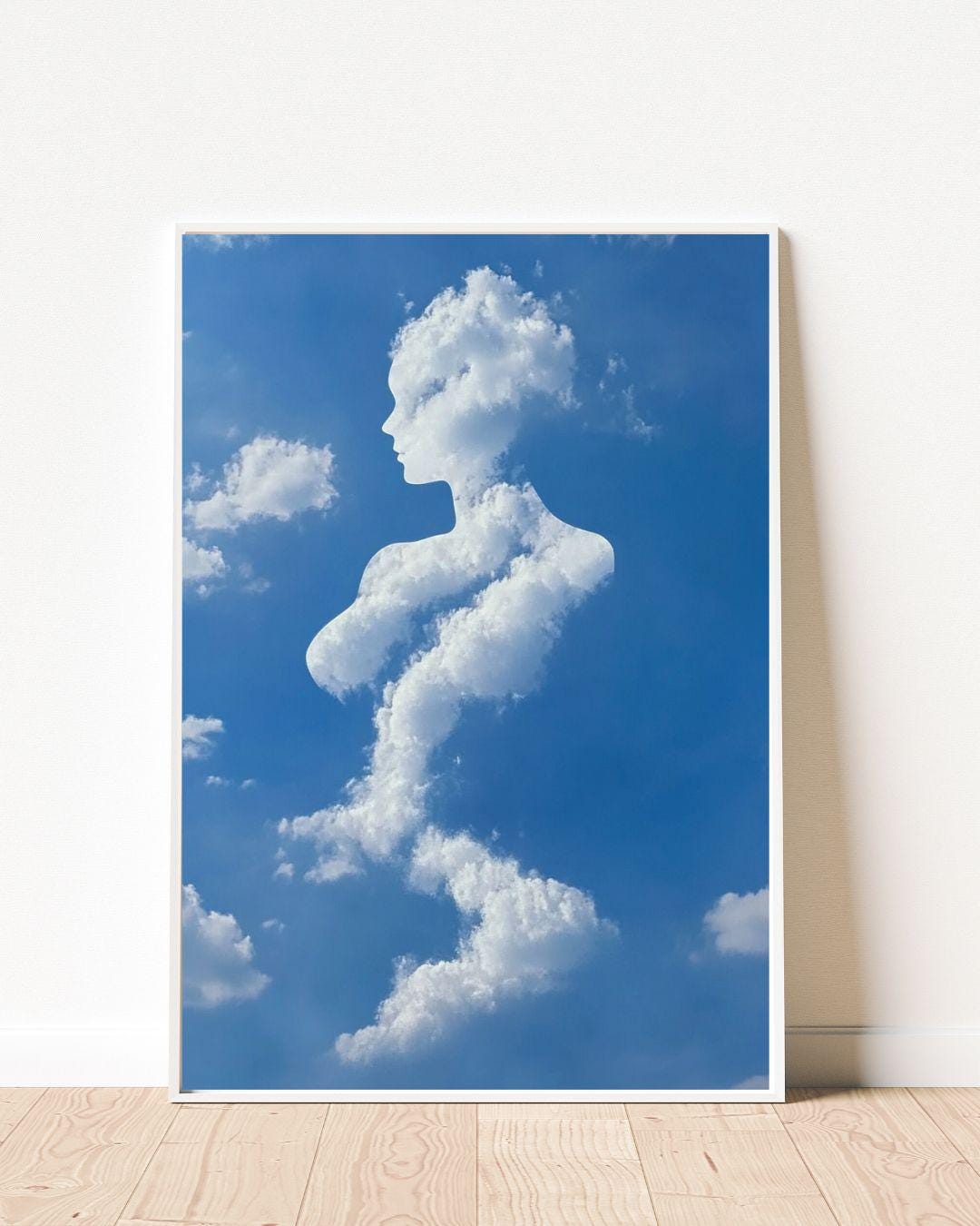 Cloud Woman Art Print