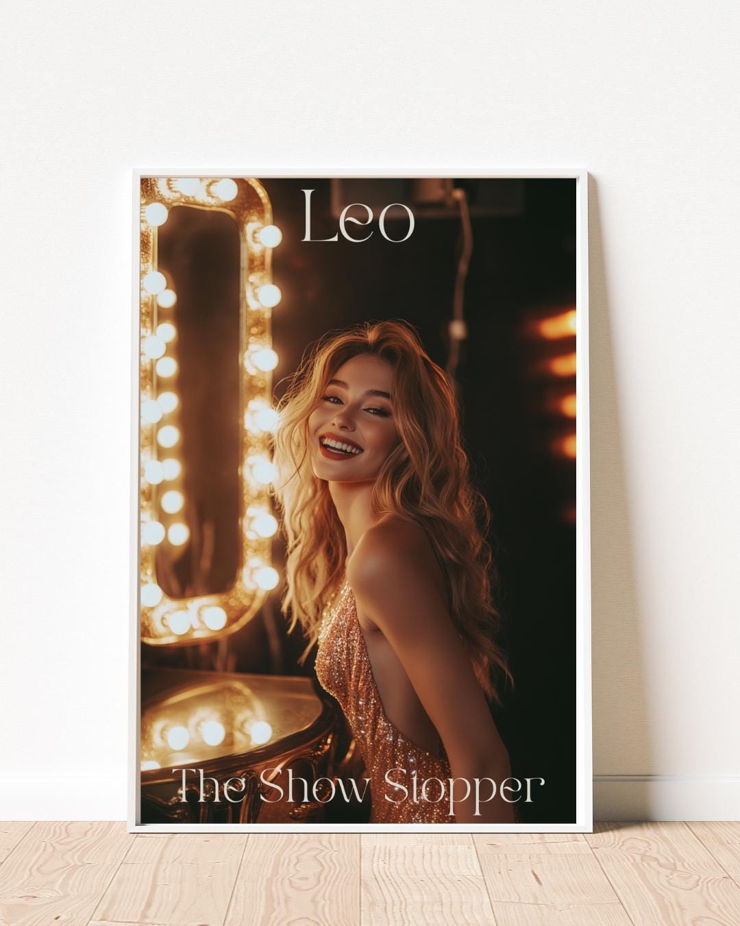 Leo Zodiac Sign Art Print