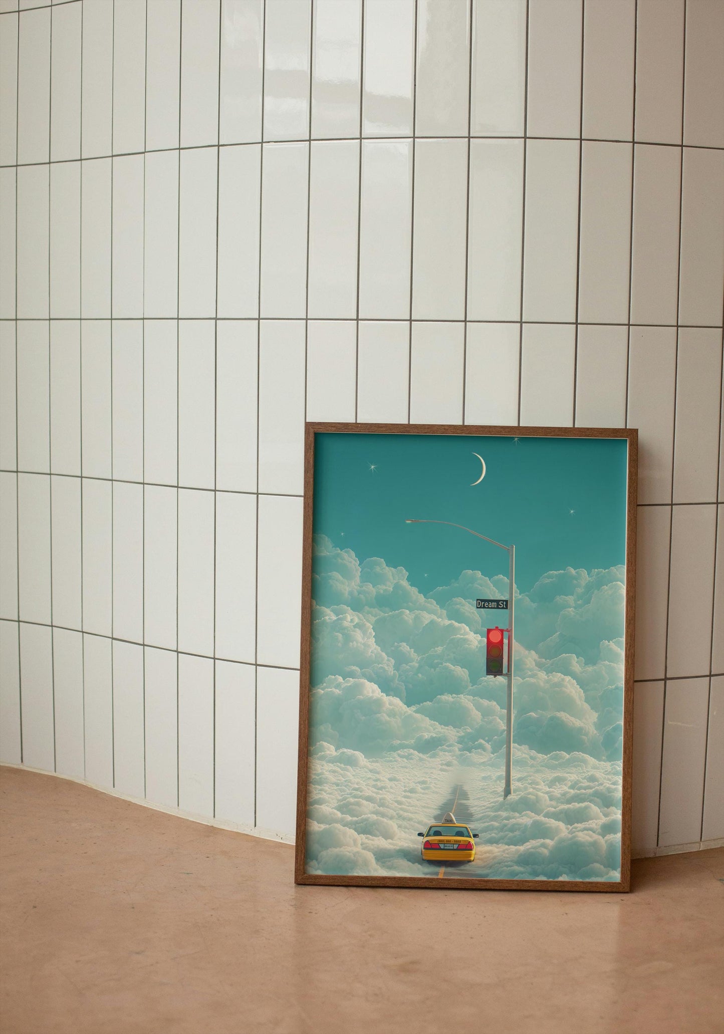 Dreamcore Cloud Taxi Art Print