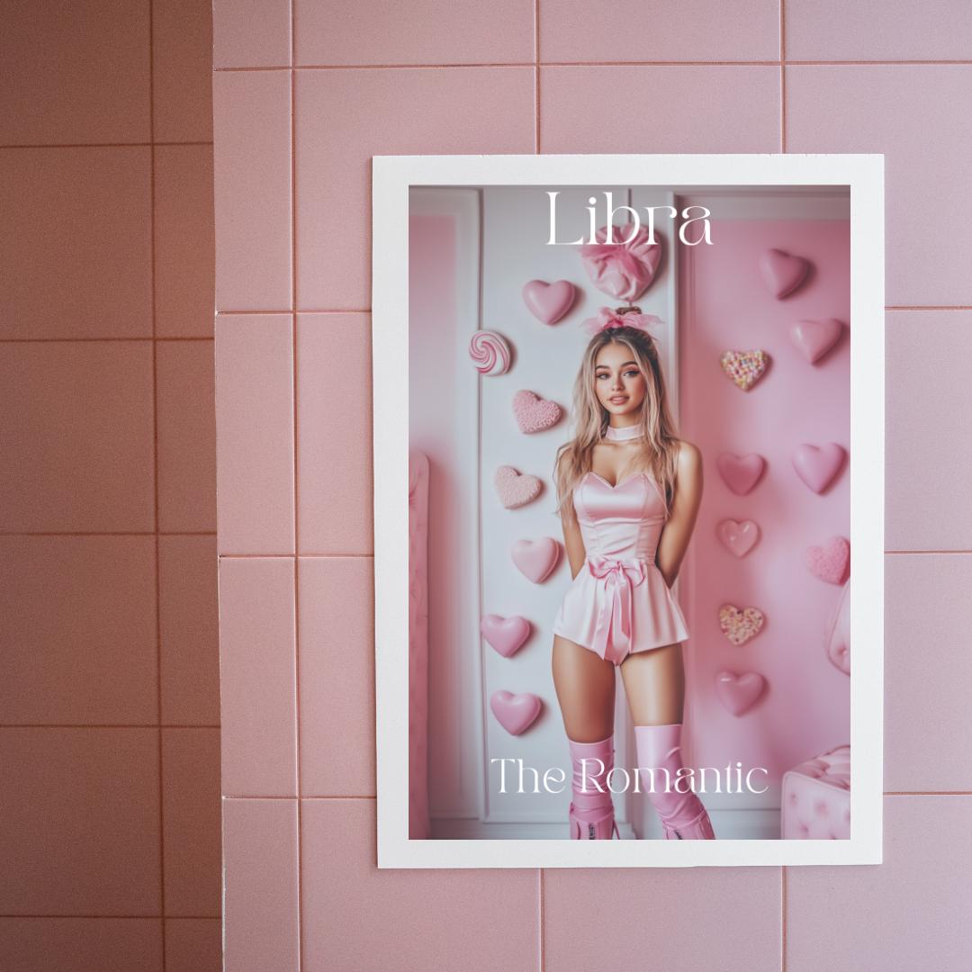 Libra Zodiac Sign Art Print