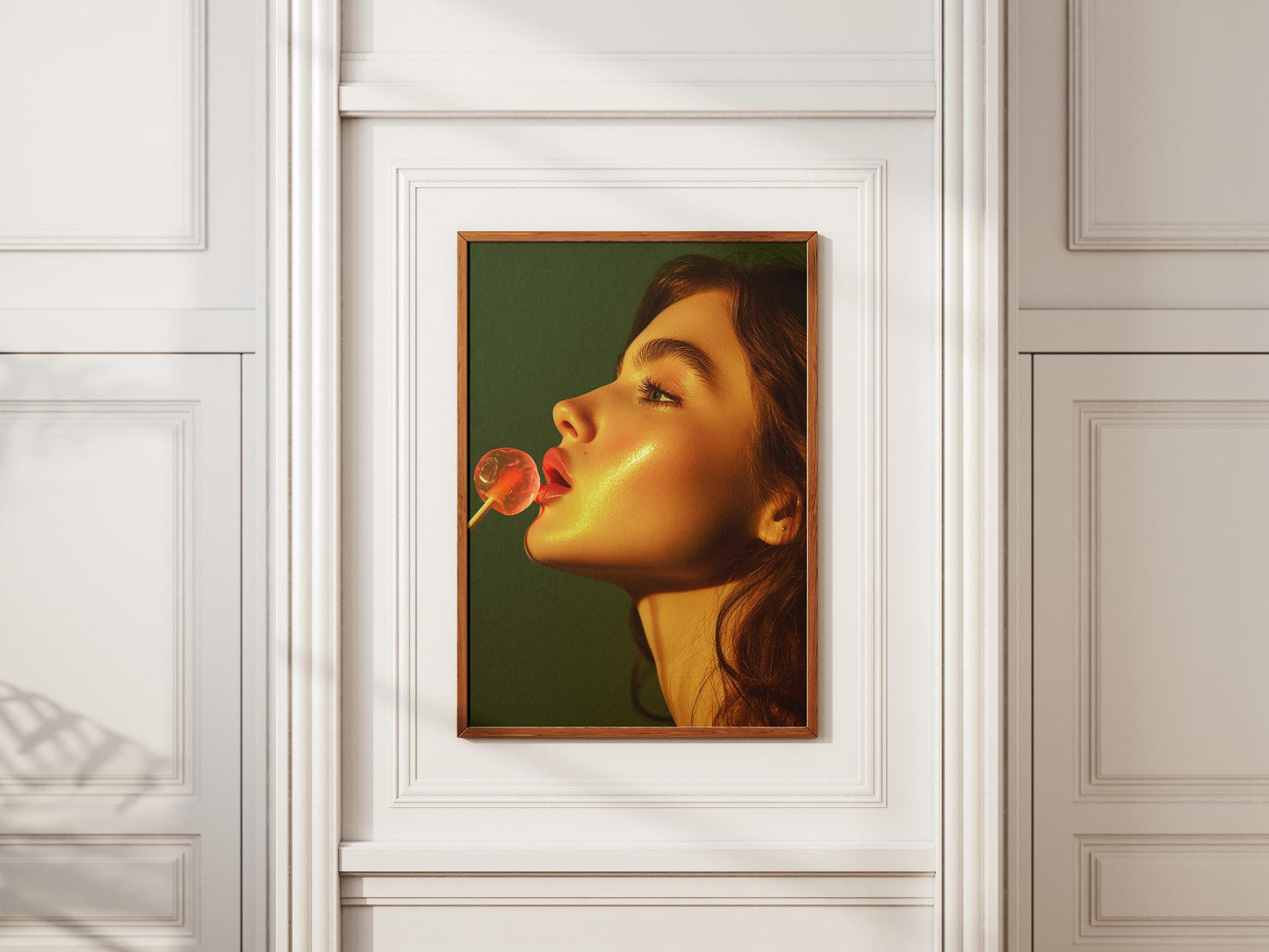 Lollipop Lips Art Print