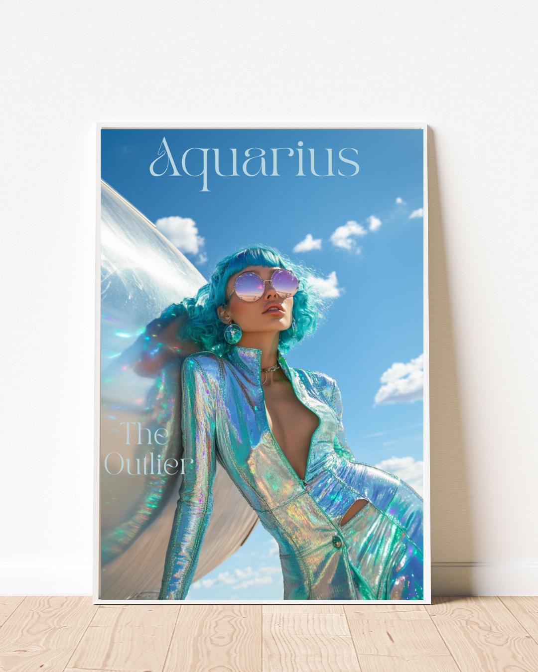 Aquarius Zodiac Sign Art Print