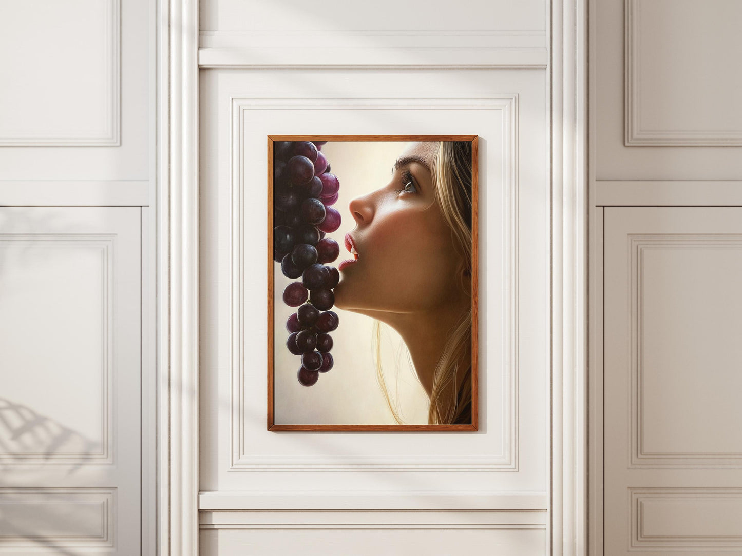 Sensual Grape Art Print
