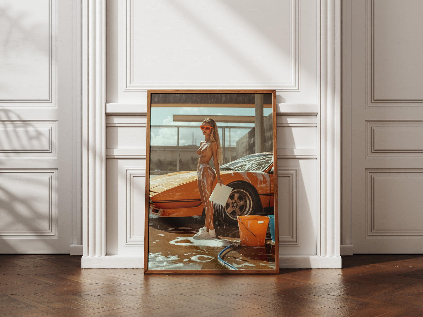 Sensual Car Wash Art Print