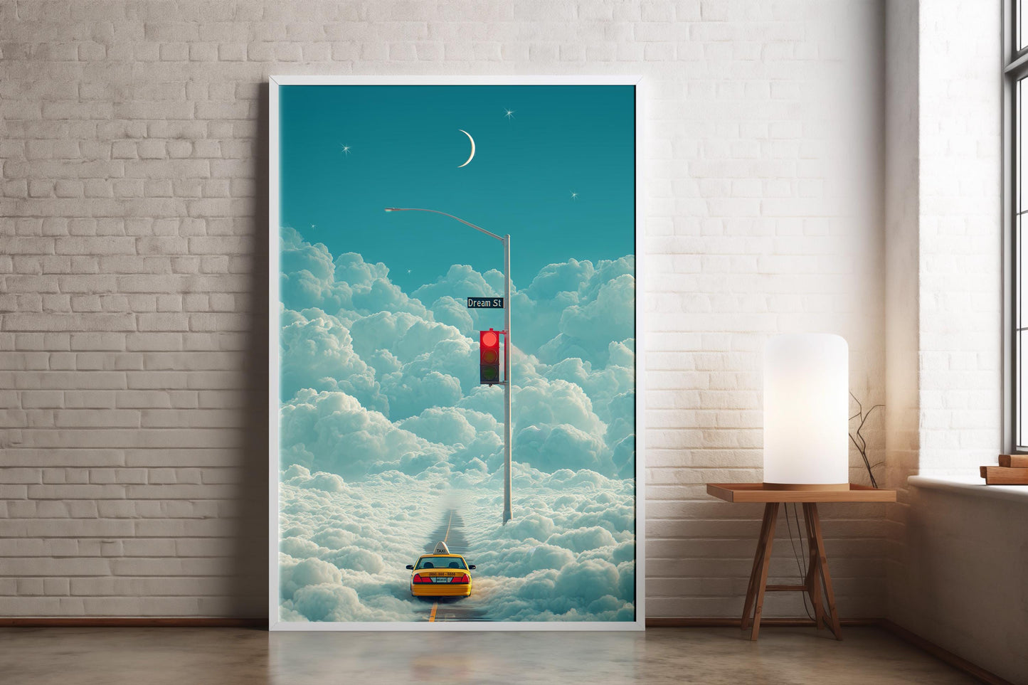 Dreamcore Cloud Taxi Art Print