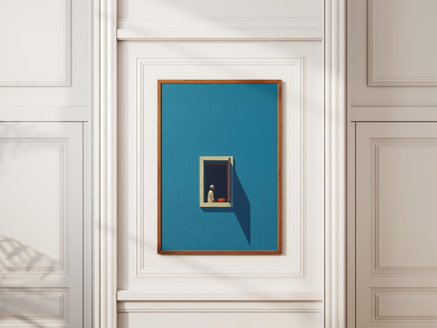 Blue Wall Art Print