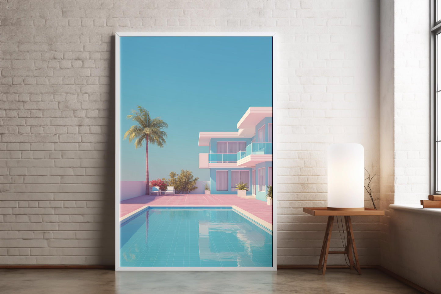 Retro Motel Art Print