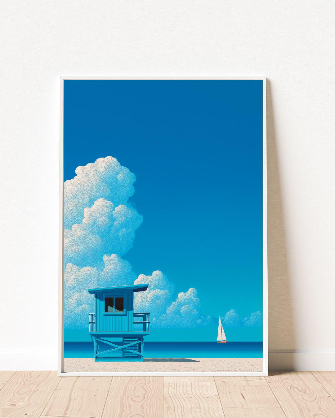 Coastal Beach Art Print