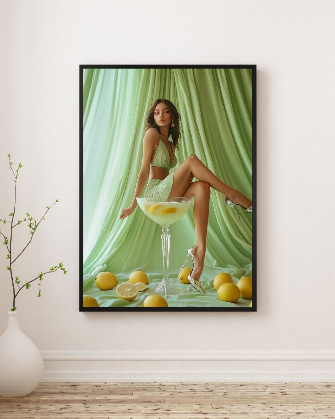 Gin Fizz Girl Art Print