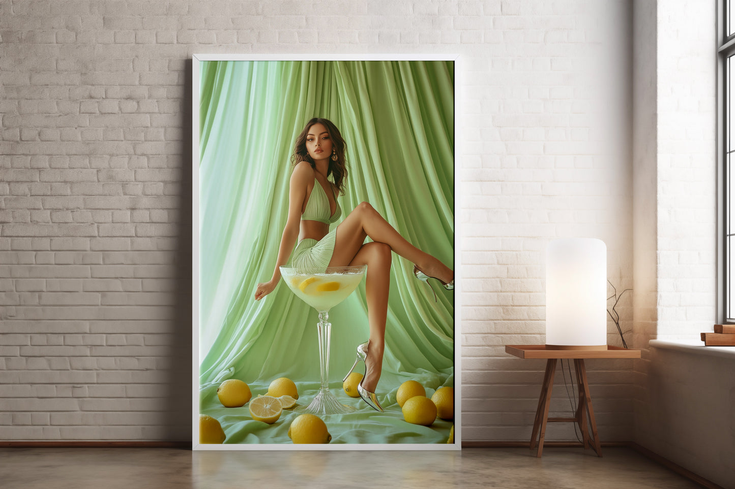 Gin Fizz Girl Art Print