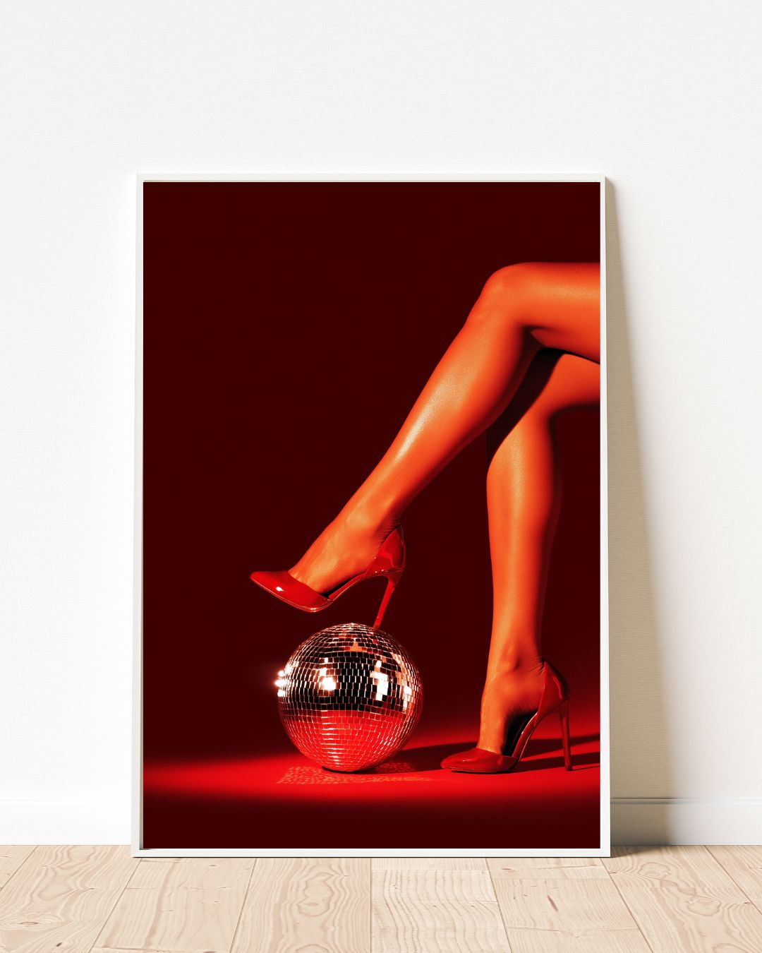 Sexy Red Disco Heels Art Print