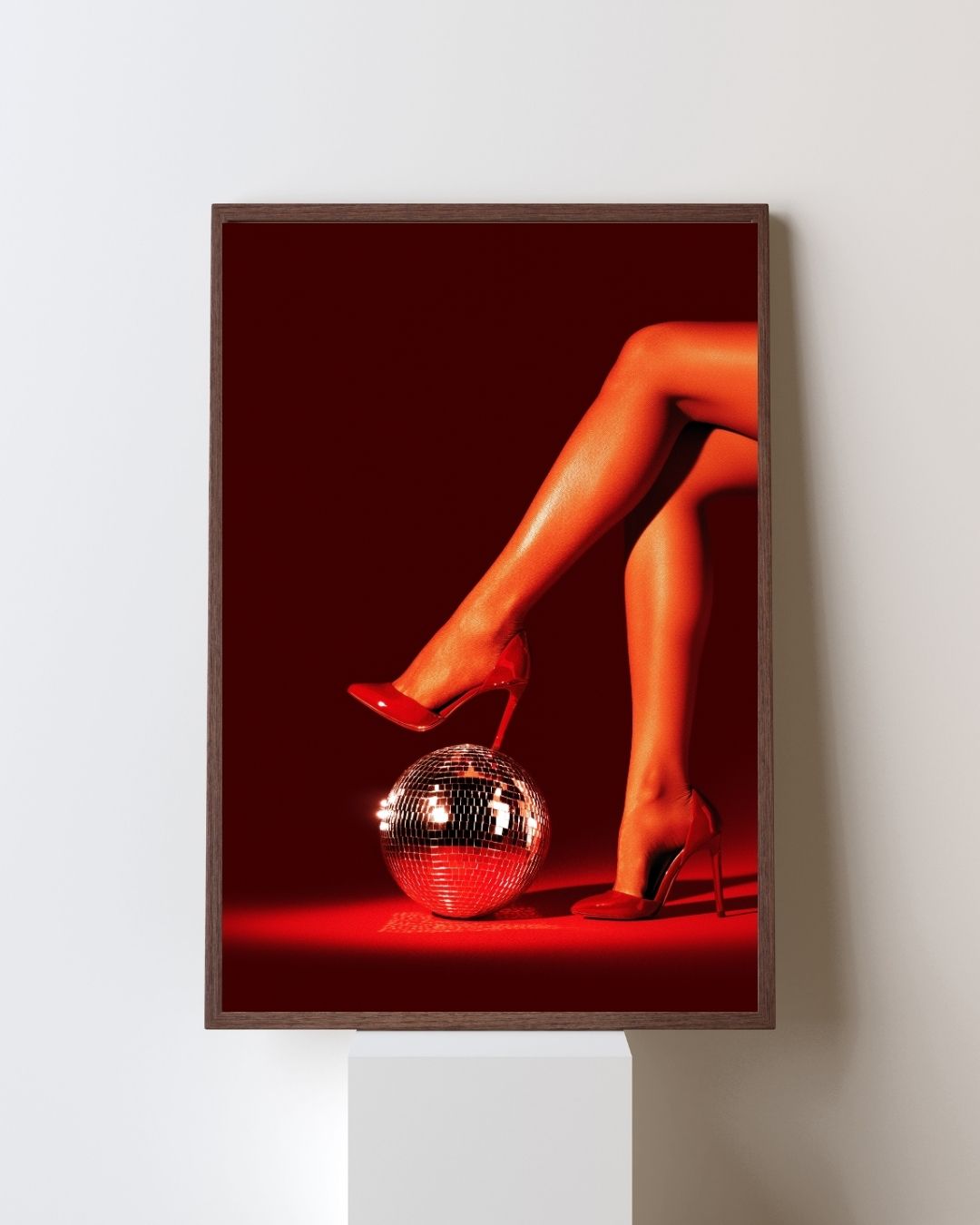 Sexy Red Disco Heels Art Print