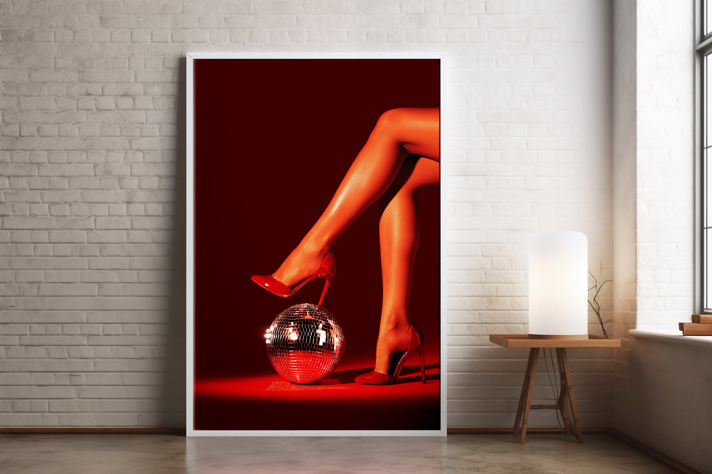Sexy Red Disco Heels Art Print