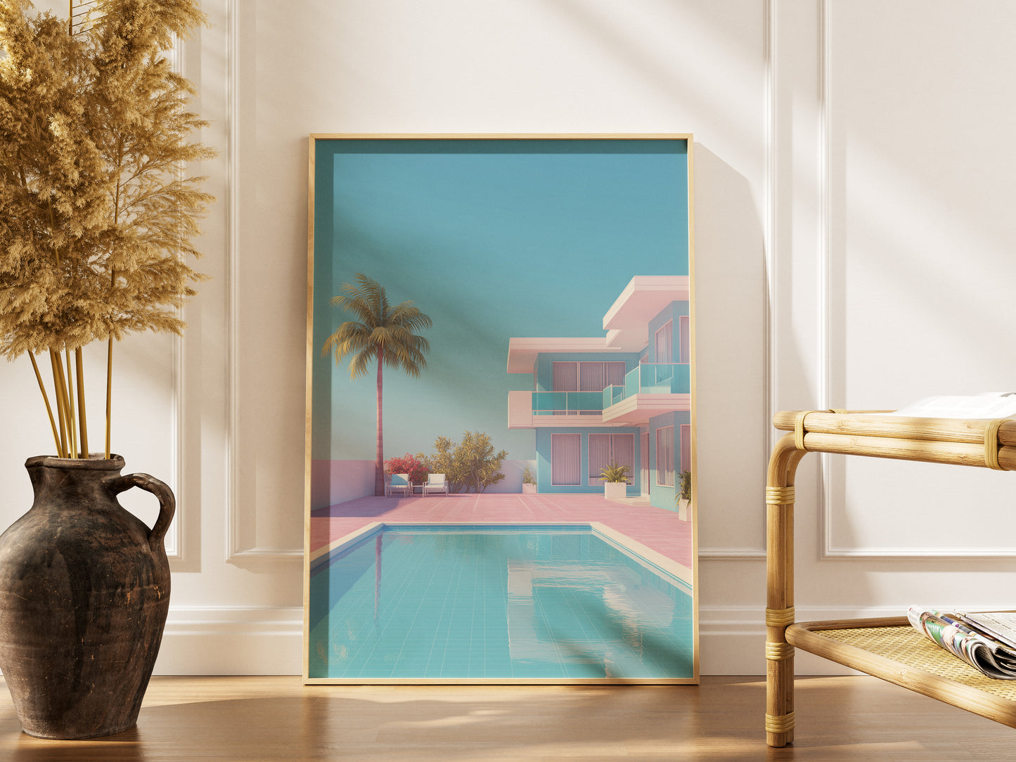 Retro Motel Art Print