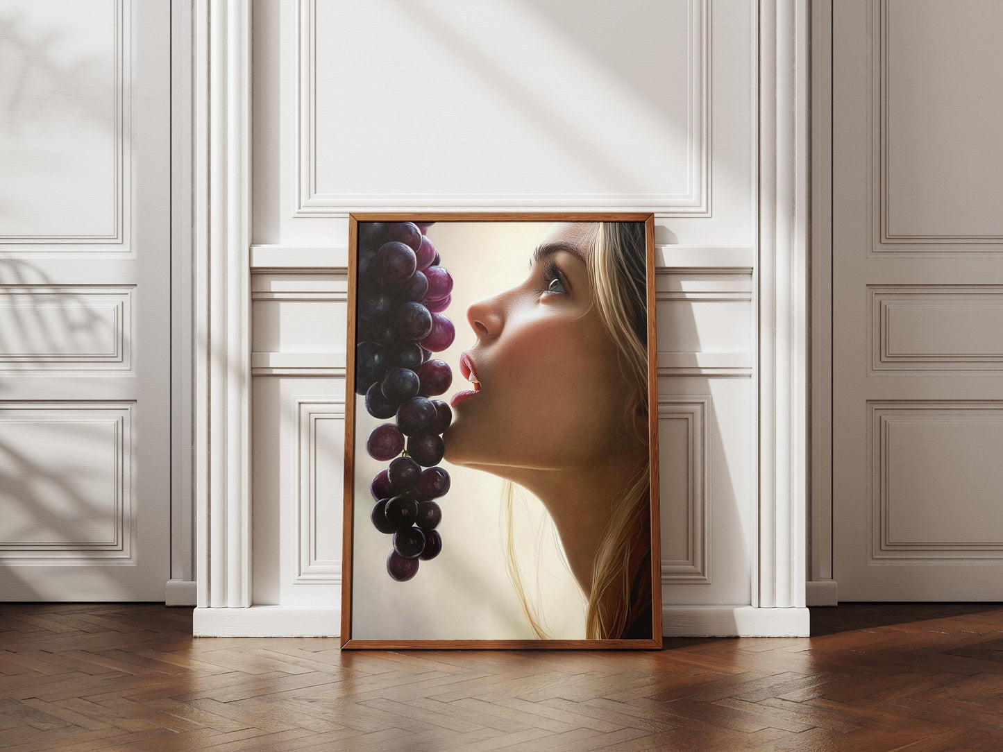 Sensual Grape Art Print