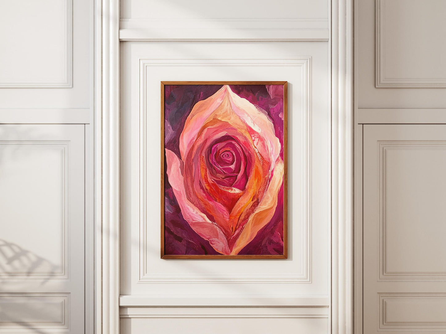 Painted Rose Art Print