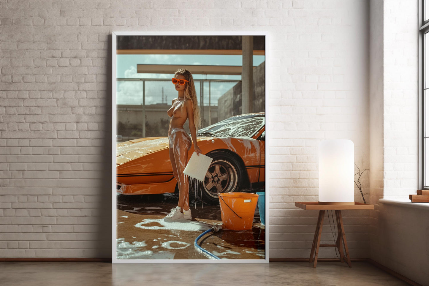Sensual Car Wash Art Print