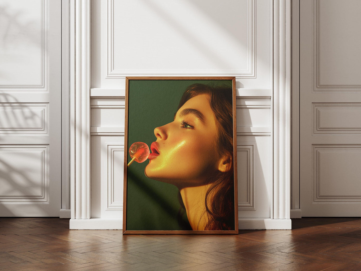 Lollipop Lips Art Print