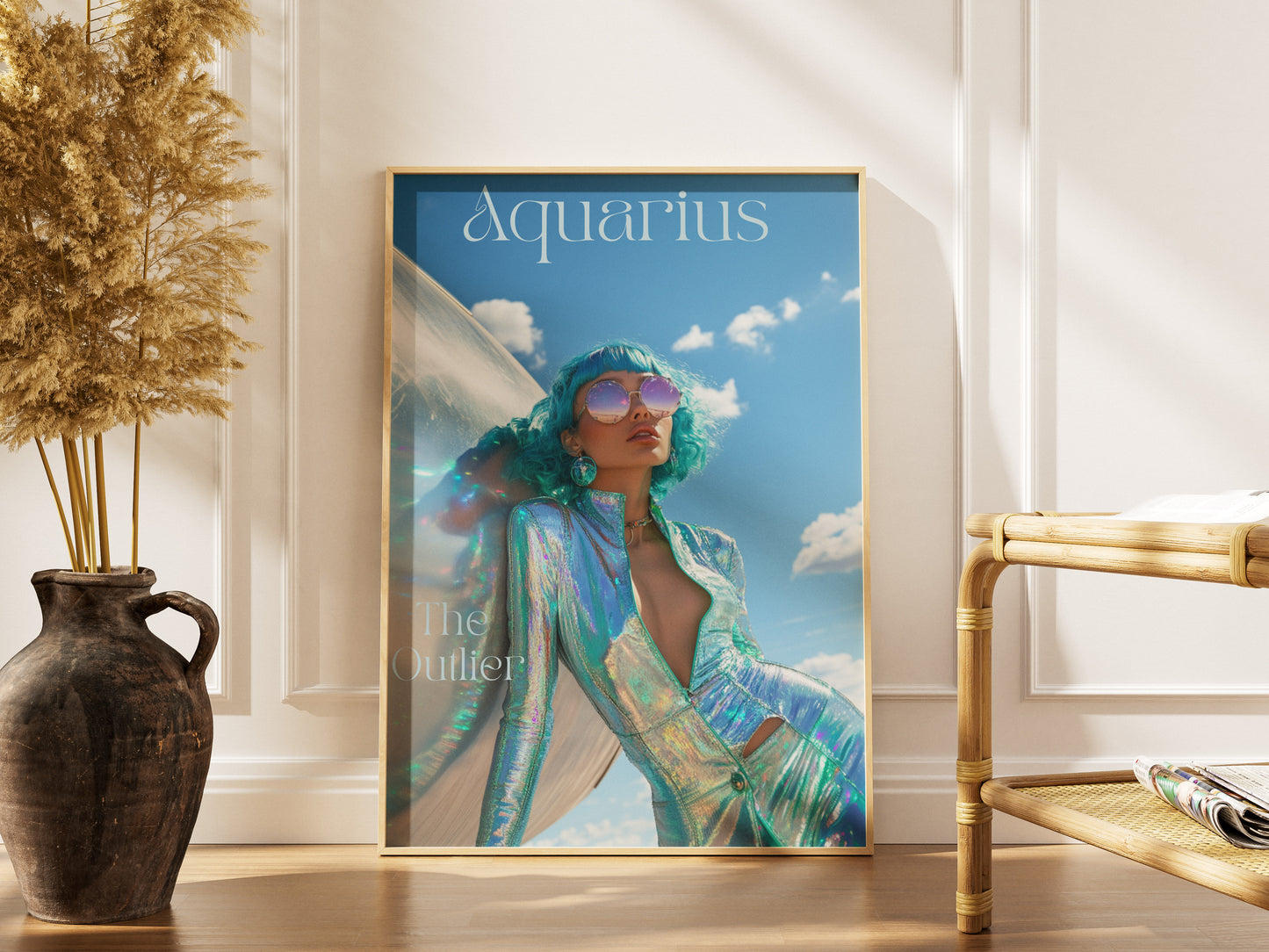 Aquarius Zodiac Sign Art Print