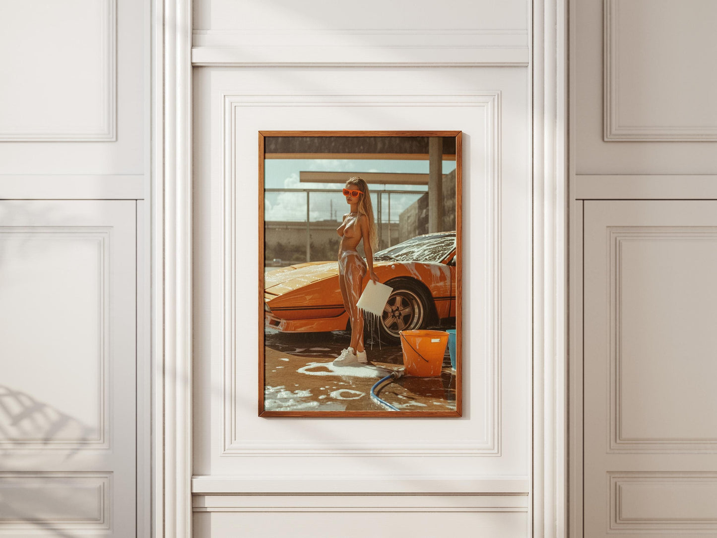 Sensual Car Wash Art Print