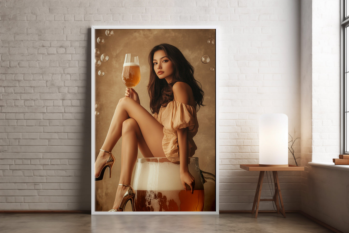 Beer Girl Art Print