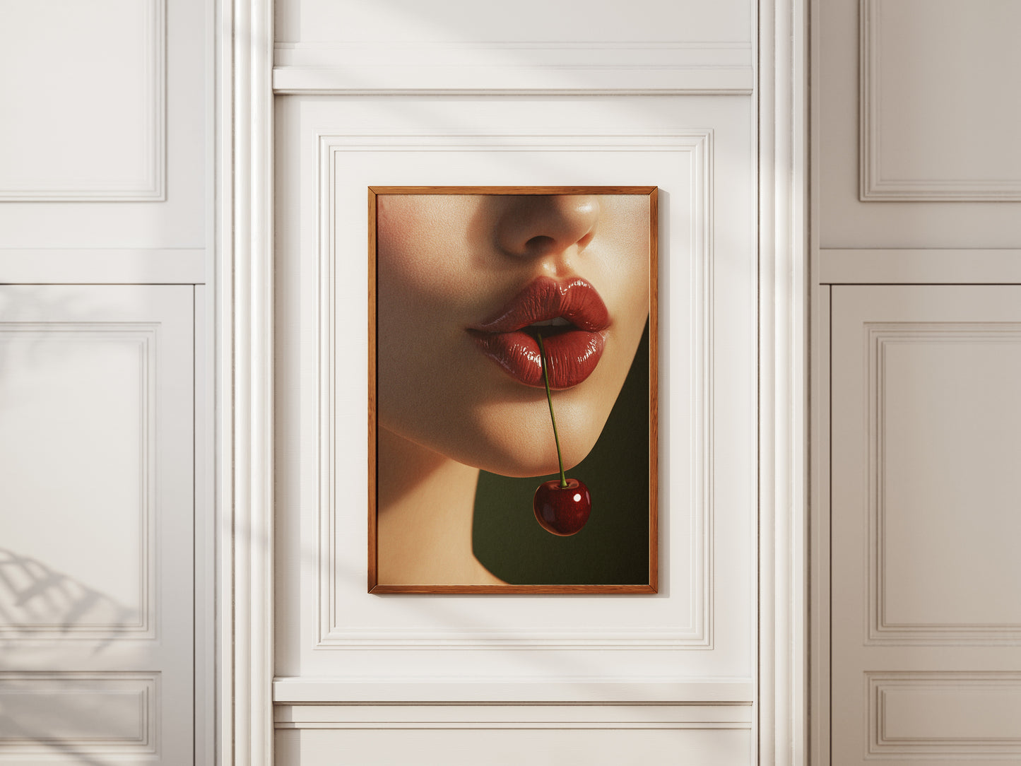 Cherry Lips Art Print