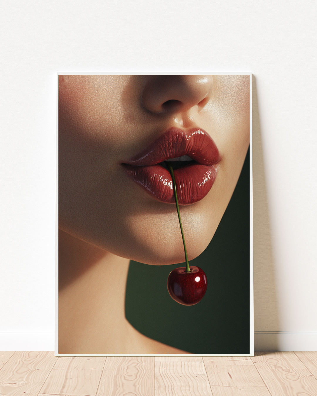 Cherry Lips Art Print
