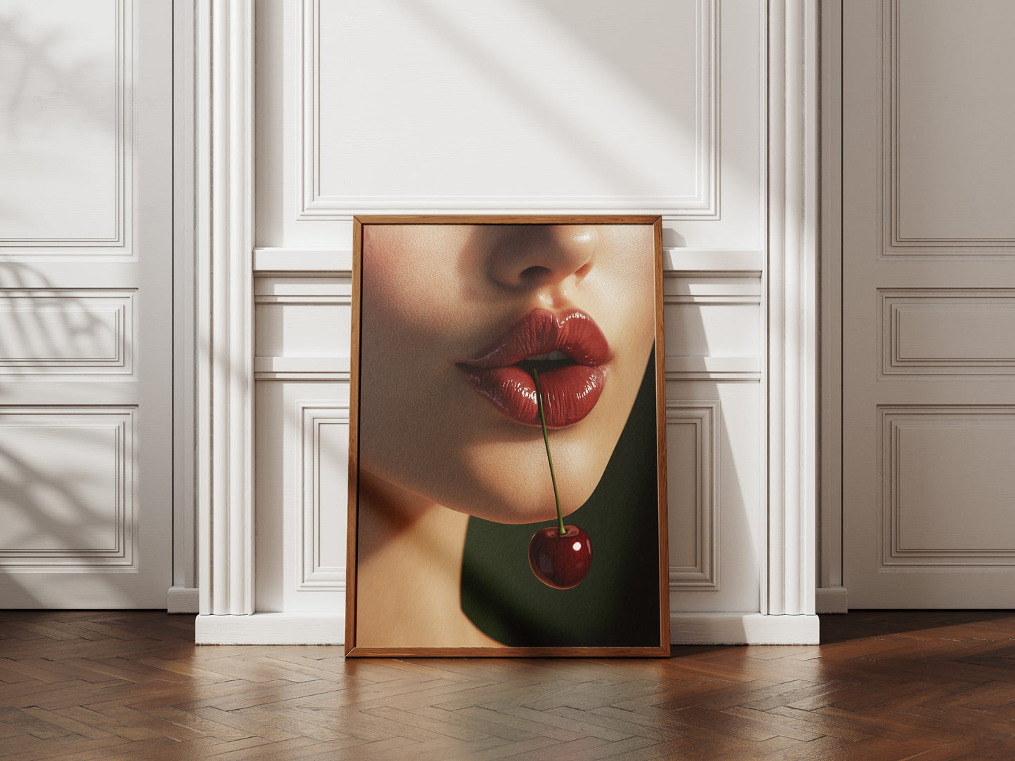 Cherry Lips Art Print