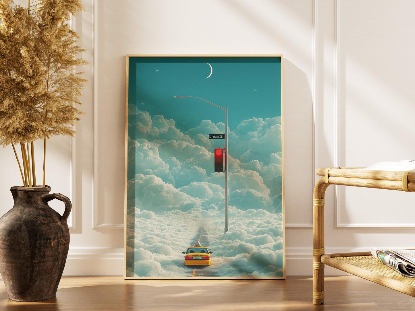 Dreamcore Cloud Taxi Art Print