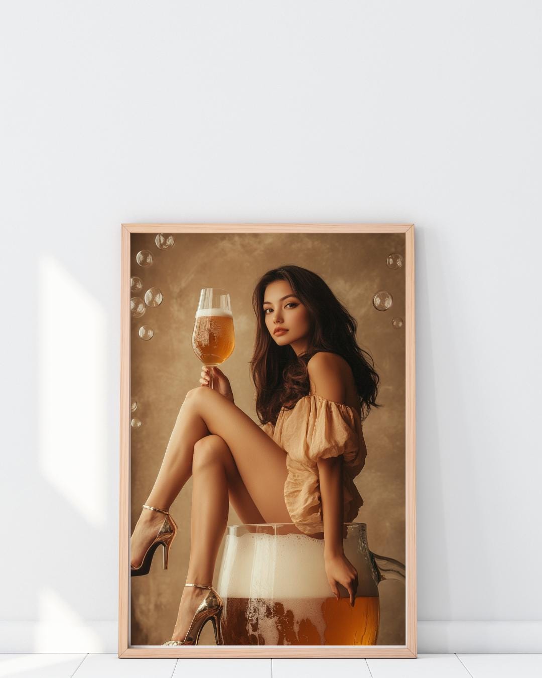 Beer Girl Art Print
