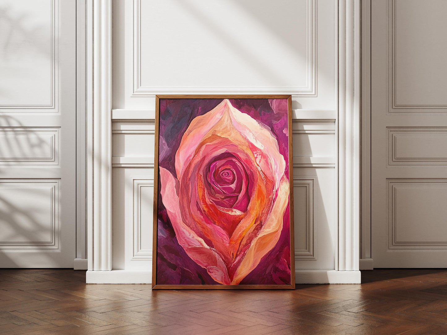 Painted Rose Art Print