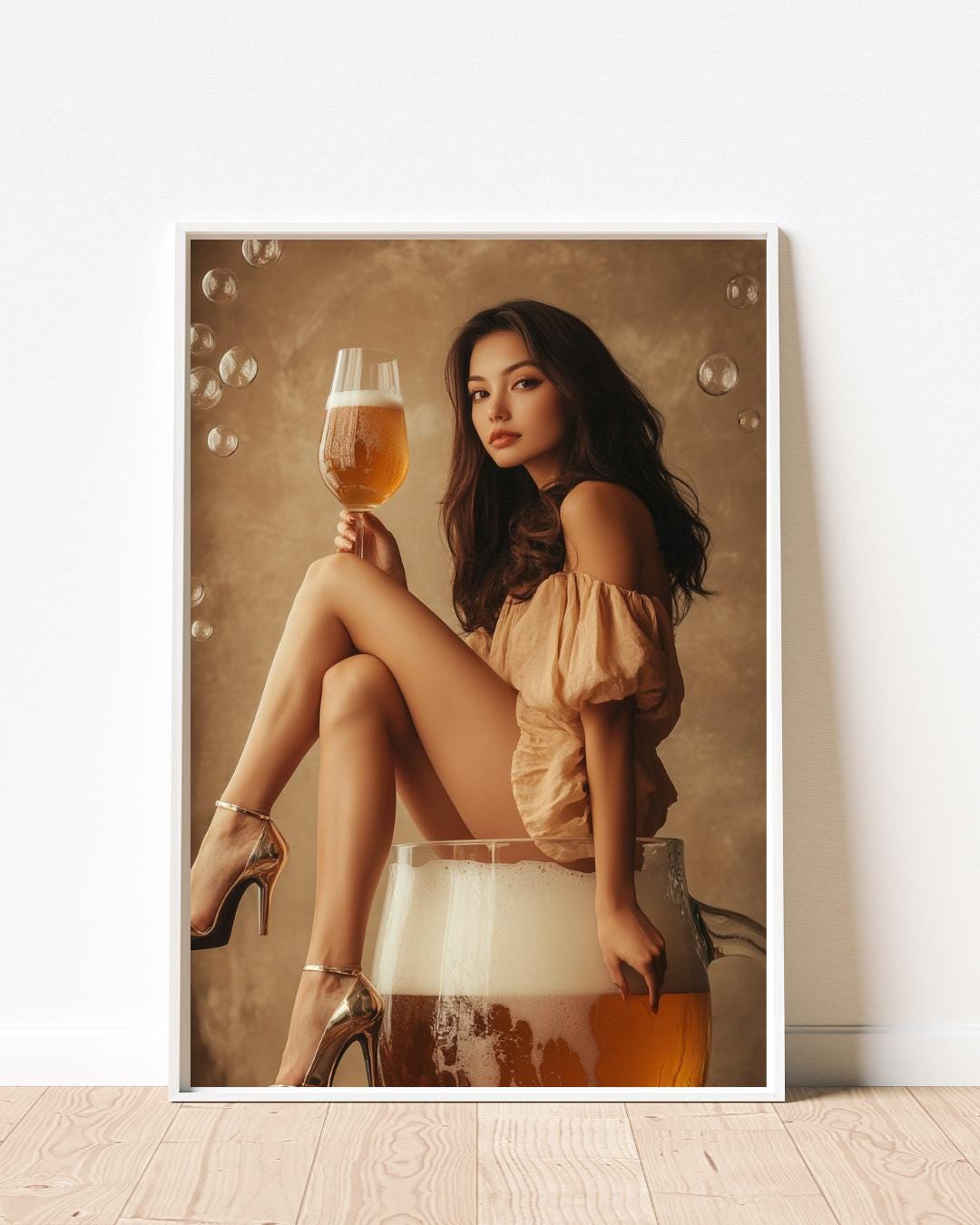 Beer Girl Art Print