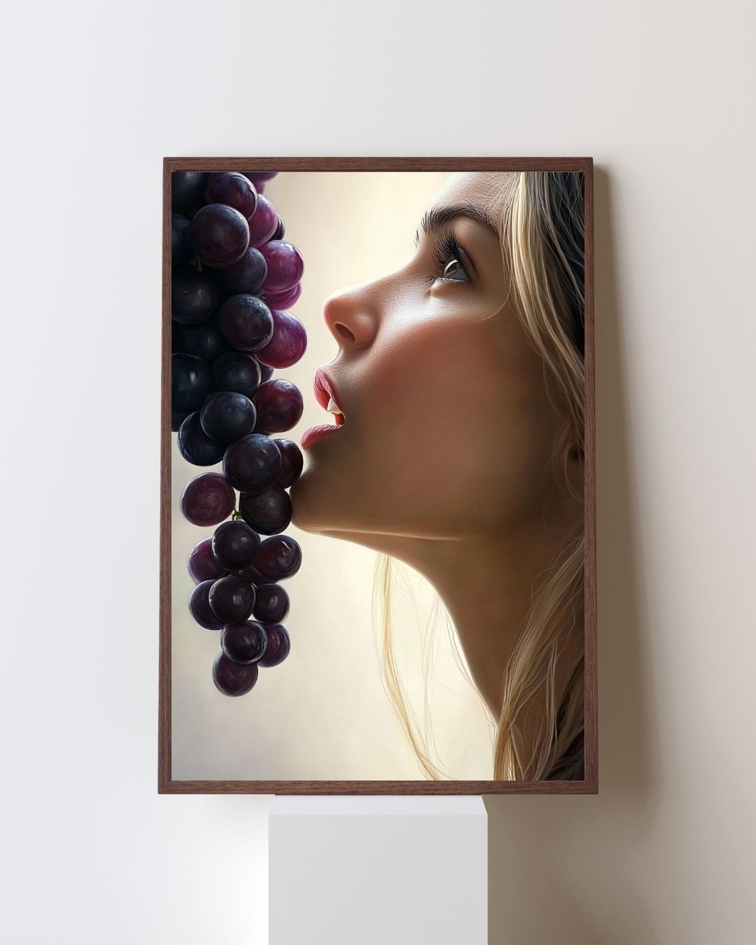 Sensual Grape Art Print