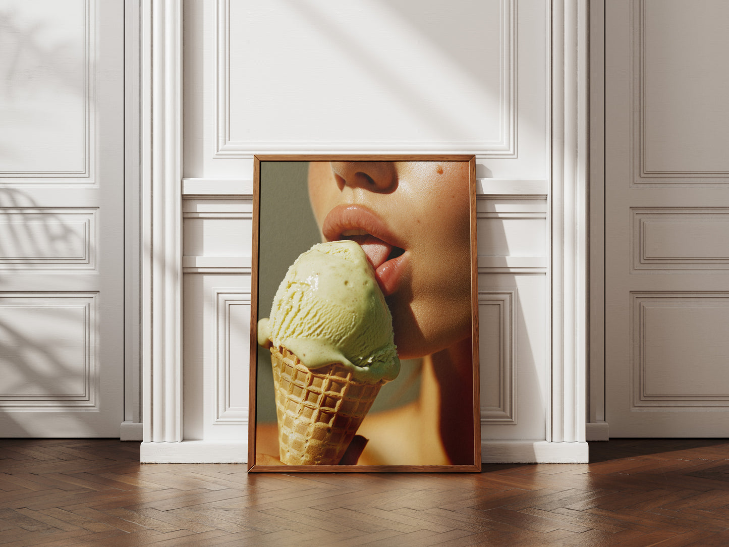 Ice Cream Lick Art Print