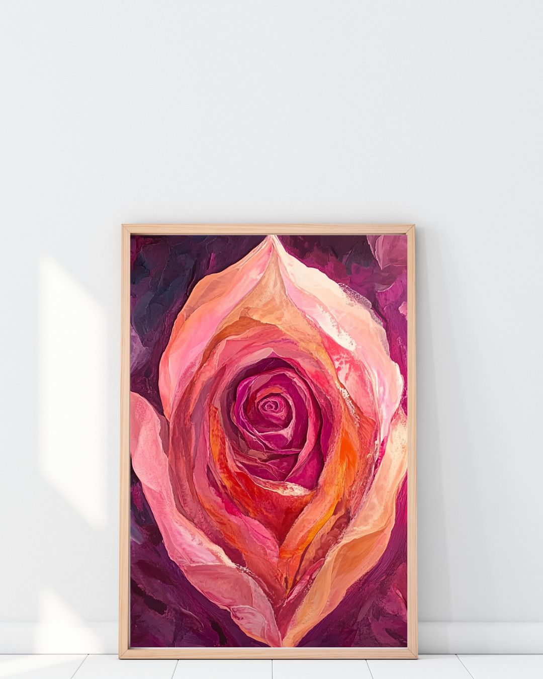 Painted Rose Art Print