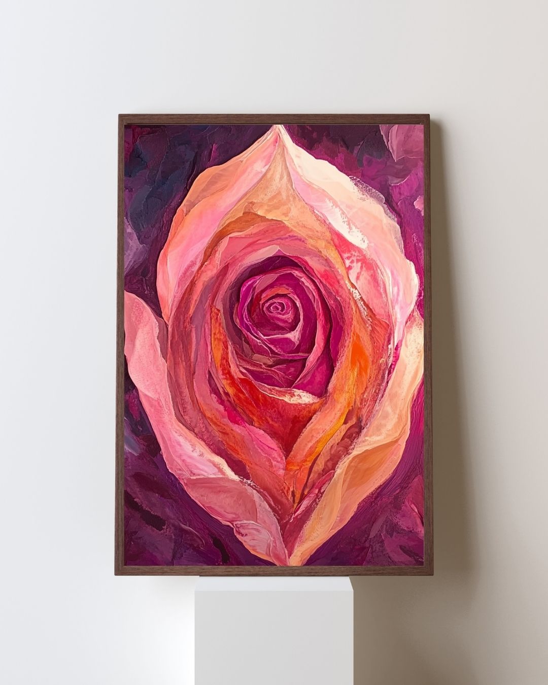 Painted Rose Art Print