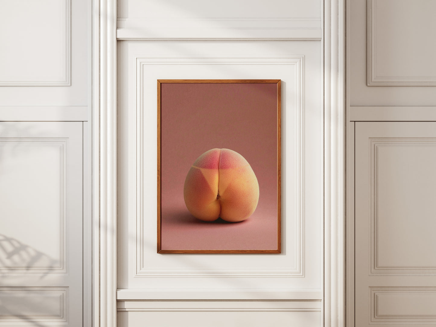 Peach Tan Line Art Print