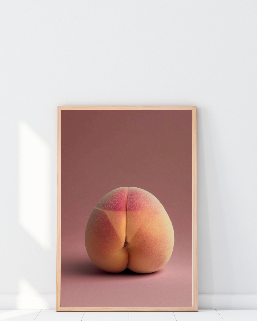 Peach Tan Line Art Print