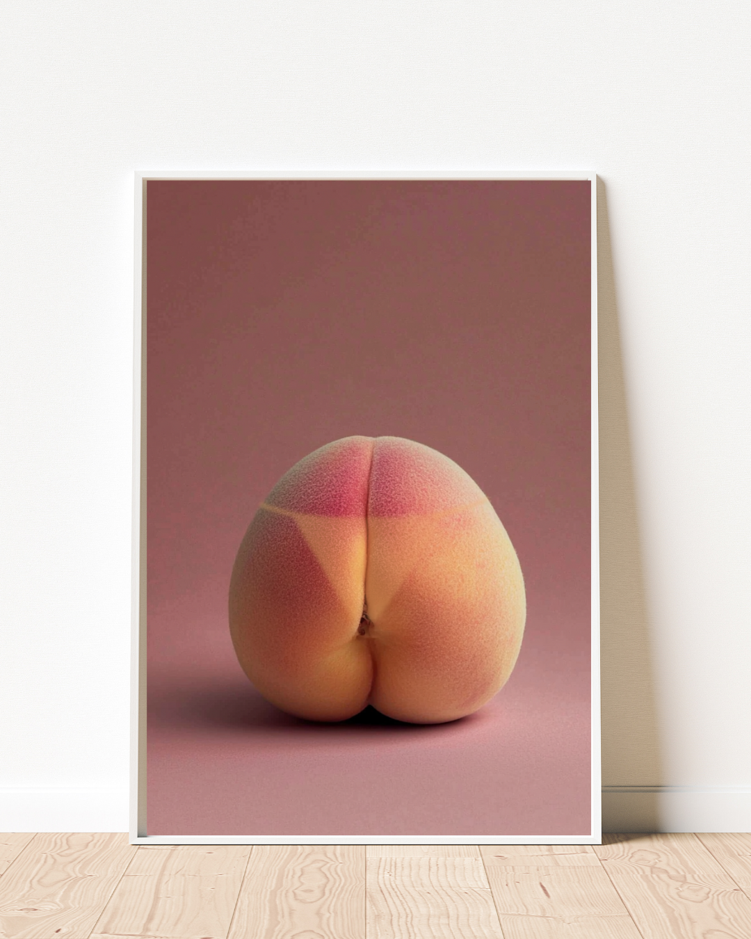 Peach Tan Line Art Print