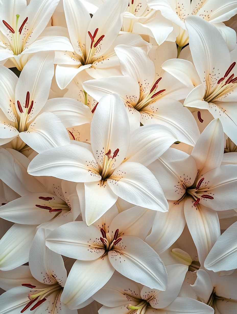 White & Yellow Lily Art Print