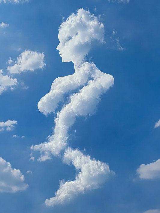 Cloud Woman Art Print