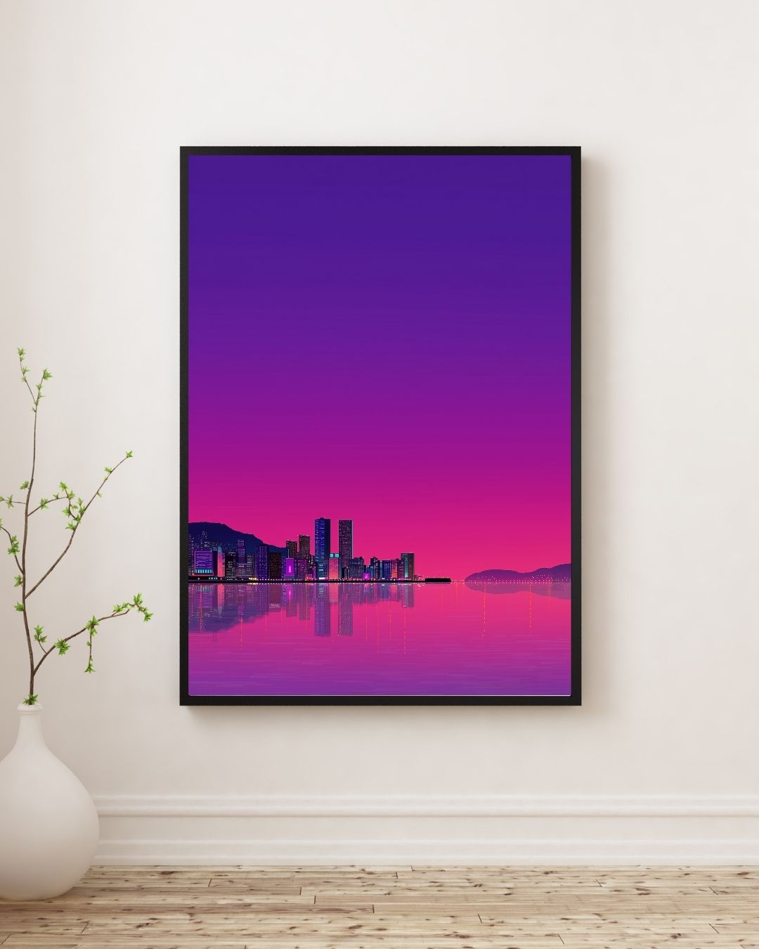 Vaporwave Cityscape Art Print