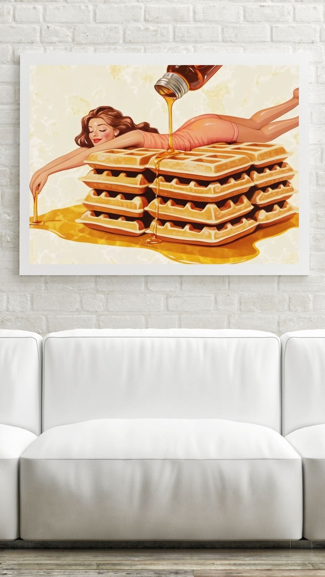 Waffle Woman Art Print