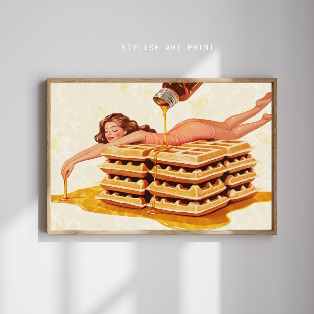 Waffle Woman Art Print